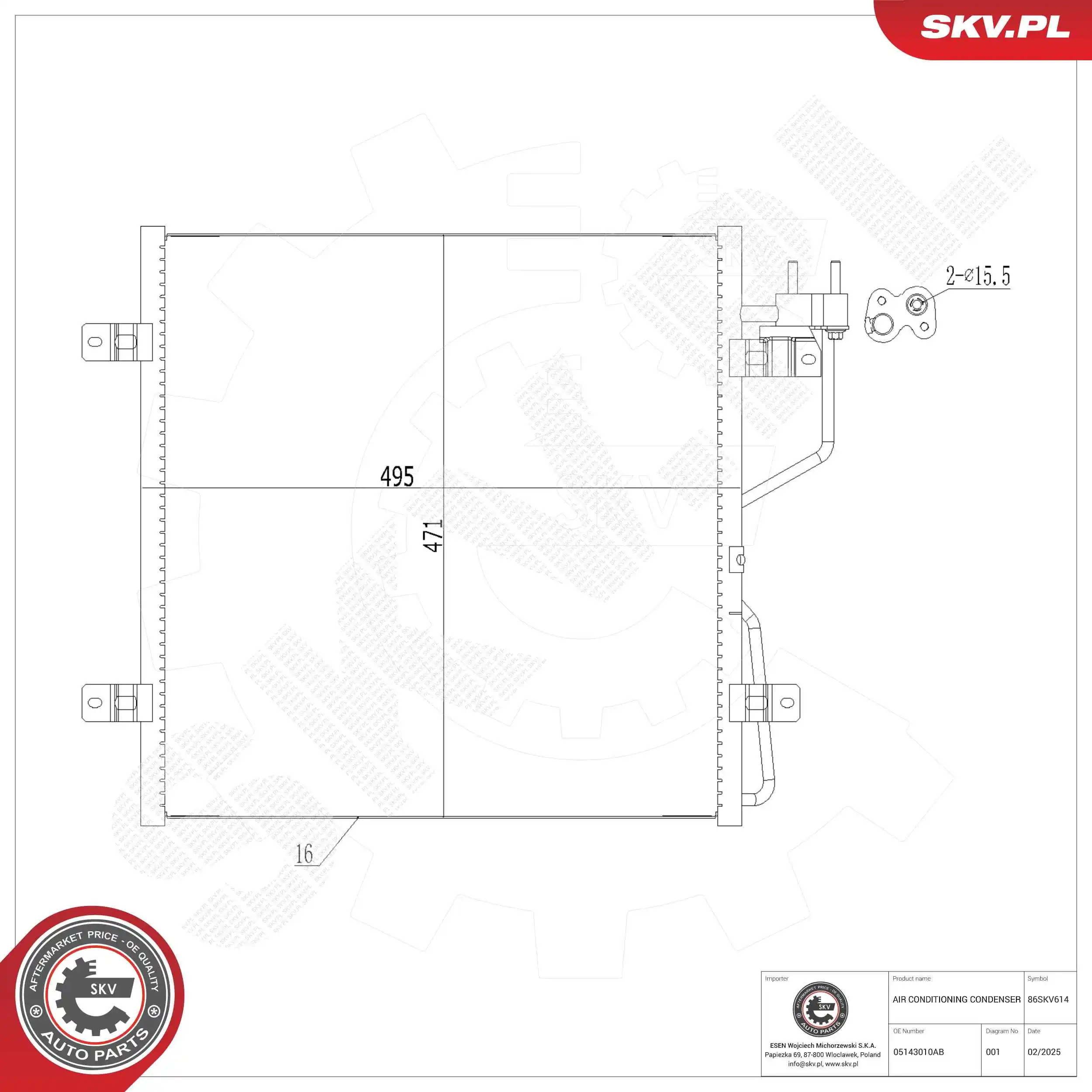 Condenser, air conditioning